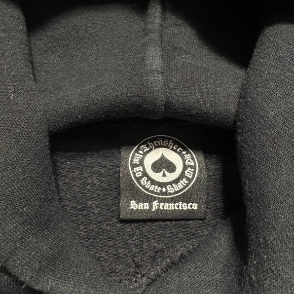 Thrasher Skate and Destroy Skateboard Pullover Hoodie Black Mens Medium - Picture 7 of 8